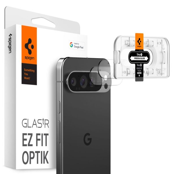 OS?ONA APARATU SPIGEN OPTIK.TR EZ FIT CAMERA PROTECTOR 2-PACK GOOGLE PIXEL 9 PRO CRYSTAL CLEAR